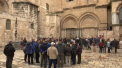 Biserica Sfantului Mormant din Ierusalim este inchisa de trei zile, chiar in perioada Postului Mare cand mii de oameni vor sa mearga acolo - VIDEO