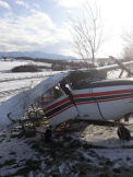 Un avion de mici dimensiuni s-a prabusit langa Sibiu, Romania 