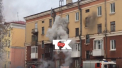 Nor de fum negru in orasul rus Kemerovo. Un bloc de locuit, cuprins de flacari.  Autoritatile se afla la fata locului - VIDEO