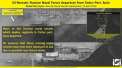 Rusia si-a retras 9 nave si 2 submarine din Tartus. Imaginile surprinse din satelit