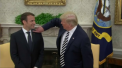 Trump l-a scuturat pe Macron de "matreata": "Trebuie sa il facem perfect, el este perfect" - VIDEO