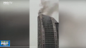 Incendiu urias in capitala Azerbaidjanului. Una dintre cele mai inalte cladiri din oras, care apartine presedintelui american, a fost cuprinsa de flacari - VIDEO