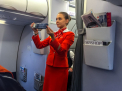 Stewardesa concediata, dupa ce a pronuntat gresit numele unui oras din Rusia
