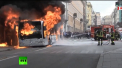 Incendiu urmat de o explozie la Roma. Un autobuz de pasageri a explodat, chiar in centrul orasului, dupa ce a fost cuprins de flacari