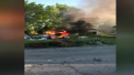 Un avion mic la bordul caruia se afla o familie s-a prabusit in orasul american Detroit. Doar pilotul, un tanar de 17 ani a fost scos din flacari - VIDEO