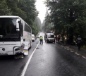 Autocar cu turisti francezi, implicat intr-un accident in Romania: un mort - FOTO