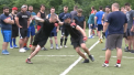 Peste 40 de sportivi din Moldova si Ucraina participa la o tabara de fotbal american, la Chisinau. Tinerii iau lectii de la doi antrenori veniti din SUA - VIDEO