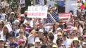 Proteste in marile orase din SUA: sute de mii de oameni au iesit in strada fiind nemultumiti de politica dura initiata de presedintele american fata de imigrantii ilegali - VIDEO