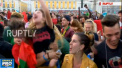 Bucurie enorma pentru suporterii din Uruguay. In capitala Montevideo, dar si la Sochi, unde s-a disputat meciul, fanii au creat o atmosfera superba - VIDEO