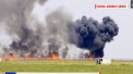 Momentul in care avionul MIG a intrat in impact cu solul. Sotia pilotului s-a recules la locul tragediei - VIDEO