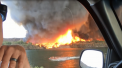 Imagini spectaculoase, surprinse in California. Un puternic incendiu de vegetatie s-a transformat intr-o tornada de foc - VIDEO