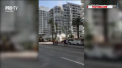 Un barbat, grav ranit dupa ce o bucata de beton desprinsa dintr-o cladire care se ruina a cazut peste el. Acesta a fost transportat la spital si se afla in stare grava - VIDEO