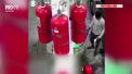 Momentul in care un tanar incearca sa provoace un incendiu intr-o benzinarie din New York, iar apoi fuge - VIDEO