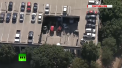 Incident neobisnuit in orasul american Dallas. Portiuni dintr-o parcare supraetajata au cedat, avariind 21 de vehicule - VIDEO