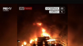 Incendiu devastator, urmat de o deflagratie puternica la Zurich. Un centru comercial, aflat in constructie a luat foc, iar acum edificiul risca sa se prabuseasca - VIDEO