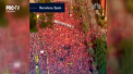 Aproape un milion de oameni au manifestat la Barcelona de ziua Nationala a Cataloniei. Acestia au comemorat cucerirea regiunii din 1714, cand autonomia acesteia a fost suprimata - VIDEO