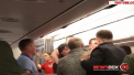 Galagie mare la bordul unui avion de pe ruta Moscova-Vladivostok. Un barbat a fost legat dupa ce a pornit un scanda - VIDEO