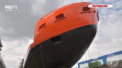 Un spargator de gheata care se construieste in Romania a facut primul pas trecand testul de plutire. Constructia navei, care va avea o durata de viata de 30 de ani, costa doua milioane de dolari - VIDEO