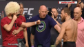 Spirite incinse la cantarul oficial, inainte de megaduelul McGregor - Nurmagomedov. Irlandezul a sarit la bataie, in timp ce rusul si-a pastrat calmul - VIDEO