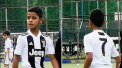 La varsta de opt ani, Cristiano Ronaldo Junior a facut praf stereotipul conform caruia copiii fotbalistilor celebri nu devin mari jucatori: a reusit o dubla de senzatie pentru formatia de copii a torinezilor - VIDEO