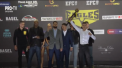 Au facut show inainte de competitie si au promis sa-l faca si in cusca. Luptatorii turneului Eagles MMA au participat la duelul privirilor, iar unii nu au venit cu mana goala - VIDEO