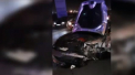 Masina de 200.000 de euro, distrusa pe un drum, aproape de Bucuresti - VIDEO
