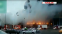 Un centru comercial din Sankt Petersburg a luat foc. 100 de oameni, evacuati. Flacarile au atins o suprafata de cinci mii de metri patrati - VIDEO