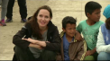 Angelina Jolie, ambasador onorific al ONU, in vizita la o tabara de refugiati din Venezuela - FOTO