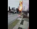 Momentul in care o casa sare in aer, surprins de camere - VIDEO
