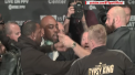 Nebunie la ultima conferinta de presa a megaduelului Wilder - Fury. Boxerii s-au imbrancit si si-au aruncat vorbe grele, inainte de meci - VIDEO