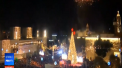 S-au aprins luminitele de Craciun la Betleem. Un brad de peste 16 metri a fost instalat acolo, iar sute de oameni s-au adunat la sarbatoare - VIDEO