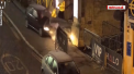 Infuriat pe faptul ca a fost dat afara dintr-un club de noapte, un britanic a intrat cu masina in paznicii localului - VIDEO