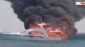 Cinci copii si un adult au scapat cu viata ca prin minune dupa ce iahtul pe care se aflau a luat foc in largul coastei de sud a Australiei - VIDEO