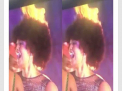 Momentul in care parul castigatoarei Miss Africa 2018 ia foc pe scena - VIDEO