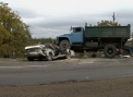 Accident cu morti pe traseul Chisinau-Causeni: O masina a fost facuta praf de un camion