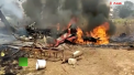 Un pilot a murit, iar doi au fost raniti intr-un accident aviatic in India. Momentul in care doua avioane s-au ciocnit in zbor, iar apoi s-au prabusit si au explodat - FOTO