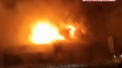 Un incendiu urias izbucnit in orasul rus Pervouralsk a mistuit o cladire cu un etaj si a cuprins inca doua edificii alaturate. Flacarile au pornit de la un magazin - VIDEO