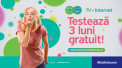 Testeaza 3 luni gratuit Televiziunea interactiva si Internetul de mare viteza de la Moldtelecom. In plus, primesti cadou o cartela Unite Prepay pentru navigare gratuita pe retele sociale