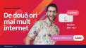 Alege abonamentele Internet Oriunde de la Unite si ai de 2 ori mai mult Internet si modem 4G cadou la conectare - FOTO