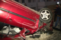 Weekend plin de accidente: Un TIR si un Peugeot s-au rasturnat, alte 7 masini - avariate