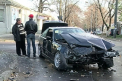 Accident in centrul capitalei: Un Peugeot a ajuns intr-un perete dupa ce a fost lovit de un BMW
