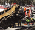 Accident foarte grav in Spania. Opt romani au murit, dupa ce masina in care se aflau a fost lovita de un camion