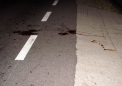 Ucis si lasat sa zaca pe marginea drumului. Soferul a parasit locul accidentului