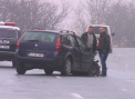 Accident la intrarea in capitala. O persoana a ajuns la spital. VIDEO