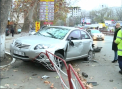 VIDEO. Accident in sectorul Buiucani. Zeci de masini, blocate in ambuteiaj