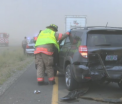 Accident cu 7 raniti pe o autostrada din SUA. Fenomenul meteo care a redus brusc vizibilitatea la zero