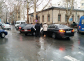 O masina a politiei a ciocnit un BMW in centrul capitalei. Cine se face vinovat de accident. FOTO