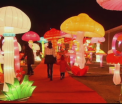 Revelionul lampioanelor in China. Zeci de mii de turisti s-au plimbat prin taramul traditiei orientale