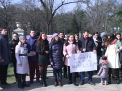 PROTESTUL GRAVIDELOR la monumentul lui Stefan cel Mare: "Vrem anularea modificarilor in lege"