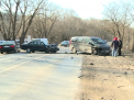Accident la Vatra: Doua masini s-au ciocnit frontal. "Soferul care circula cu viteza a intrat pe contrasens"